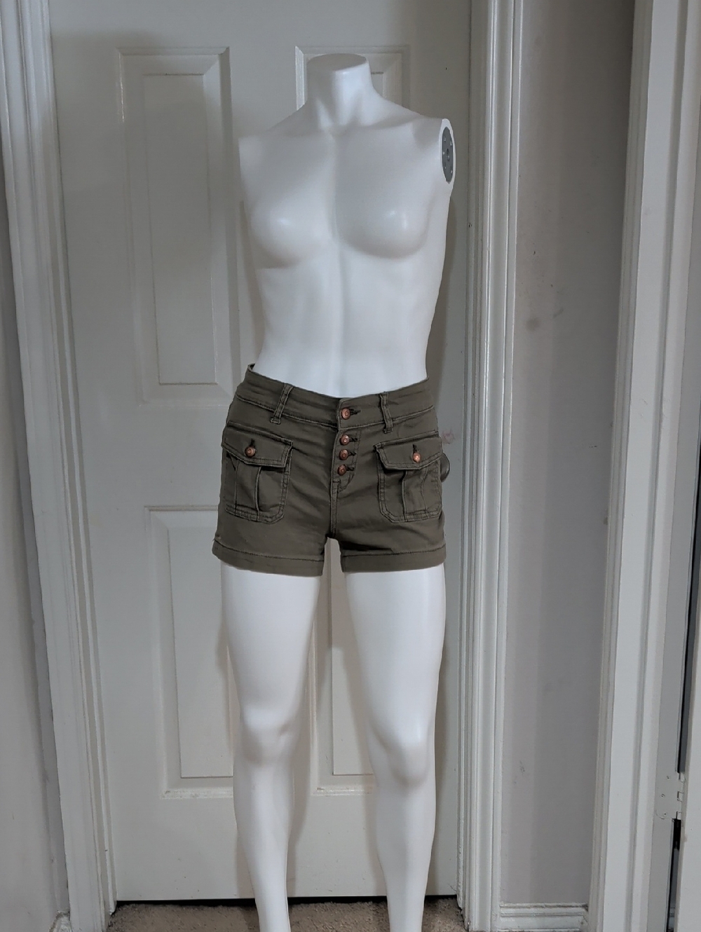 NOBO High-Rise Olive Utility Women's Shorts size 5